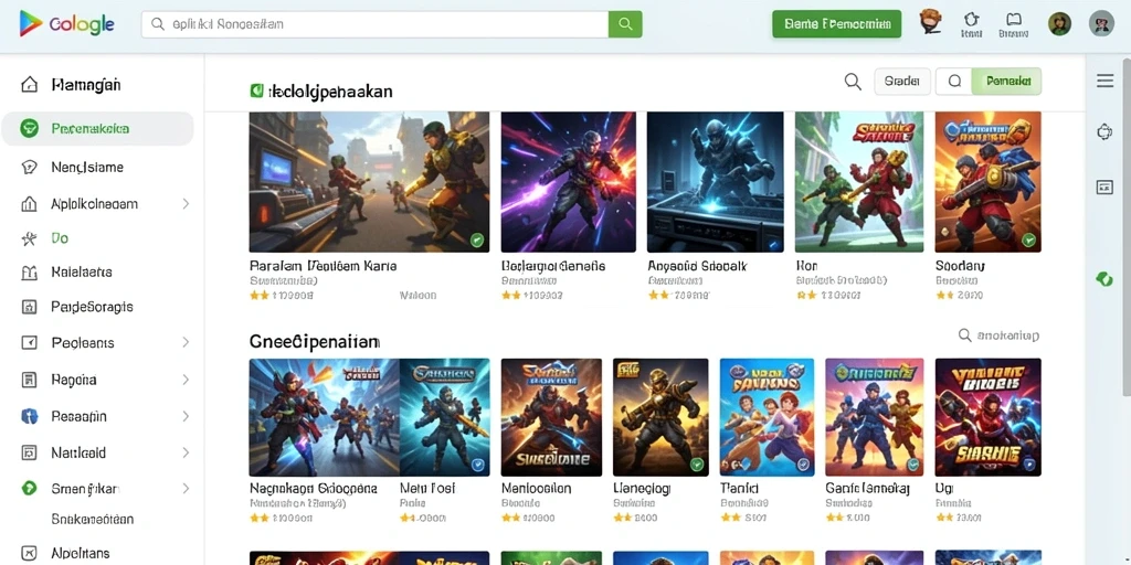 Screenshot menunjukkan karakter utama dalam pertarungan epik.